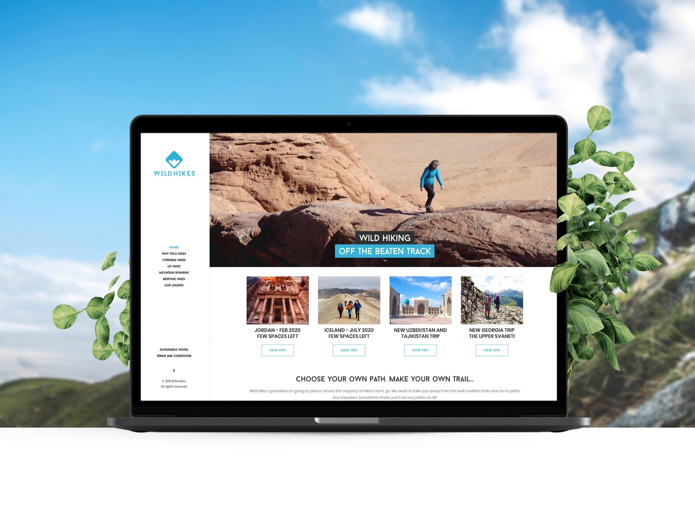 New Brand and Website for Local Hiking Expedition Company Wild Hikes