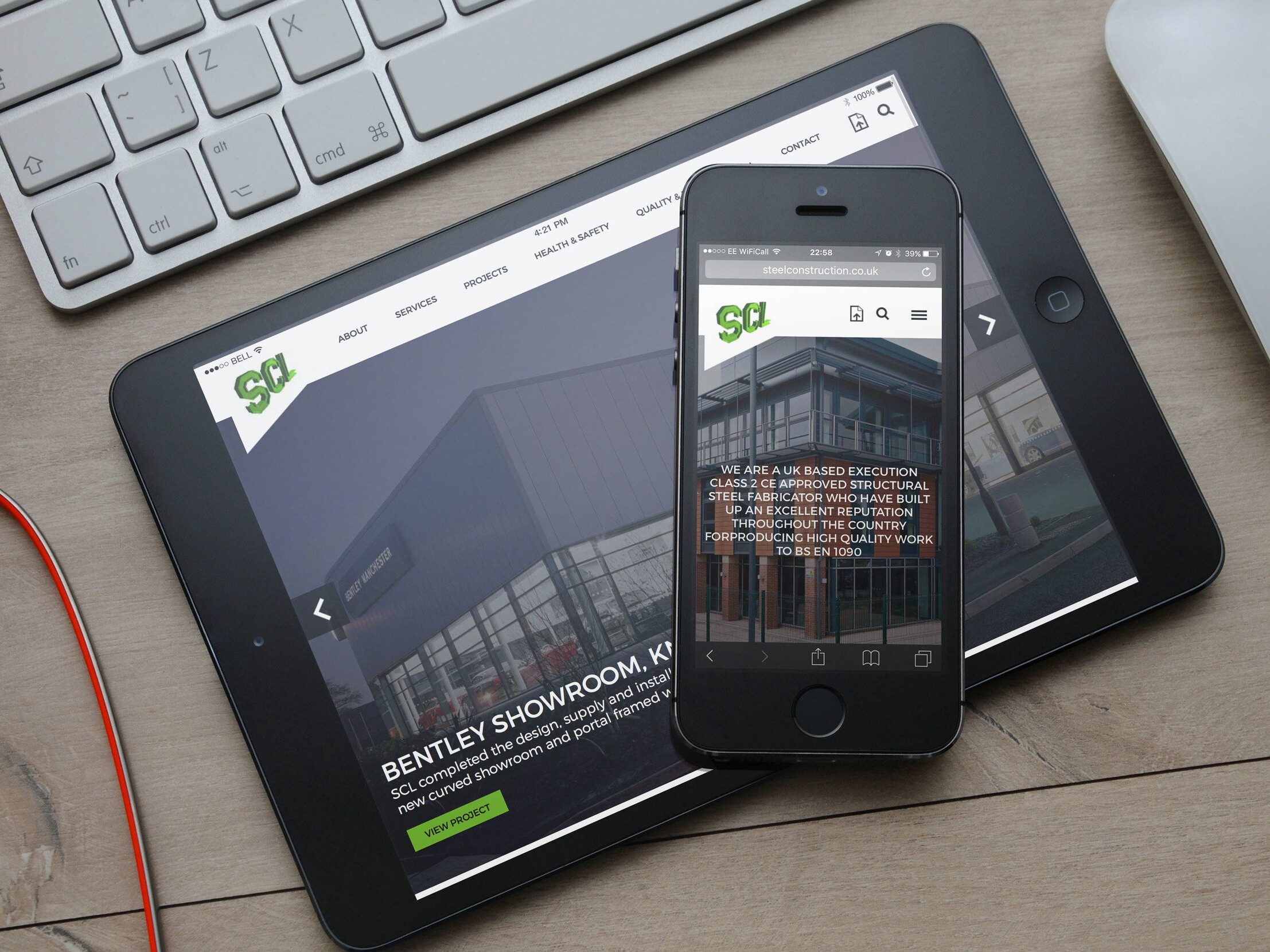 Responsive Website for Coventry-based Steel Construction Ltd